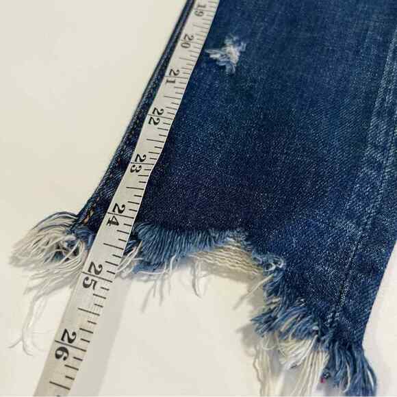 Moussy Vintage Sz 24 Womens MV Glendele Raw Hem Cropped Jeans - Picture 13 of 16